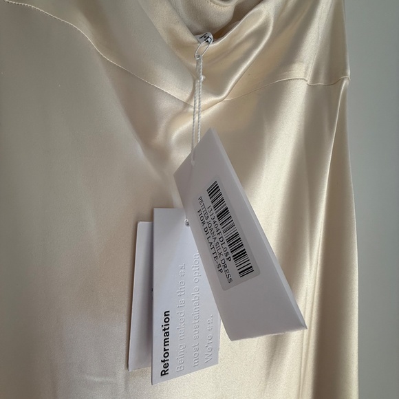 NWT Reformation Petite Joana Silk Dress -Small - Picture 10 of 13